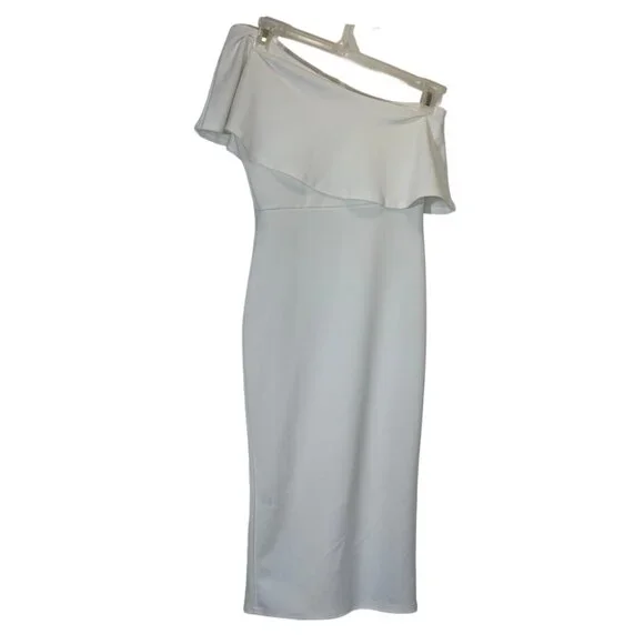 Women Cream One shoulder Dress  Size 4 - Picture 2 of 4
